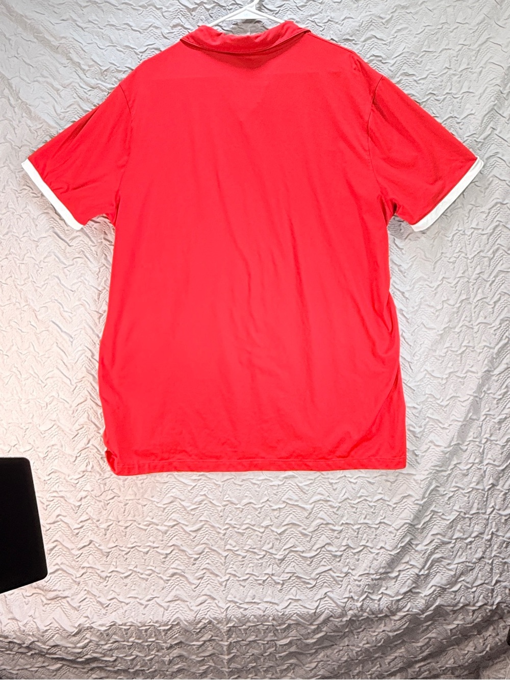 Nike Dri FIT Red White Colorblock Golf Polo Shirt Mens XL - Picture 2 of 9